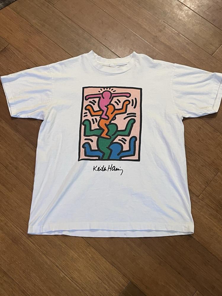 

Vintage 1991 Keith Haring For Fan Tshirt Classic Adult ZL199 Unisex T-Shirt L