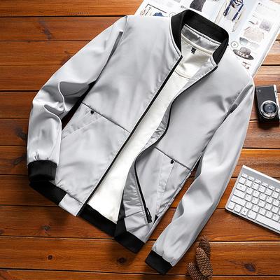 Baseball Uniform Top Spring and Autumn Men's Jacket Loose Top Casual Jacket Breathable Lightweight Trench Coat