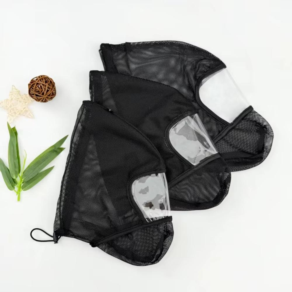 Breathable Dog Protective Mask Mesh Net Mosquito Bite Prevention Mask Outdoor Trip Prevention