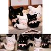 Adorable Plush Black Cat Stuffed Toy Soft And Cuddly Cartoon Kitty Pillow Gift