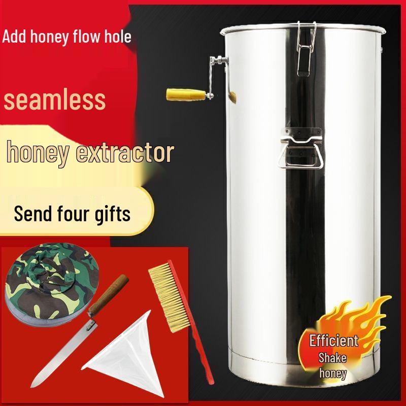 Thickened Stainless Steel Honey Extractor & Spinner Set for Beekeeping