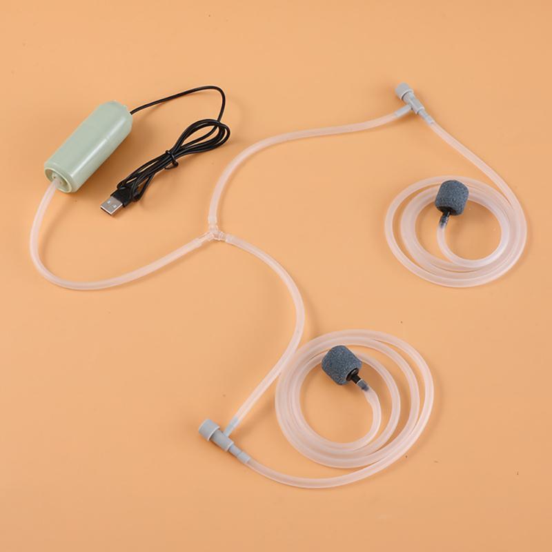 Aquarium Air Pump Micro Usb Rechargeable Portable Small Oxygen Pump Home Fish Tank Silent Aerator