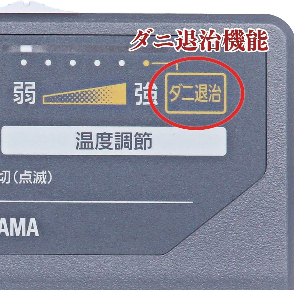Iris Ohyama Electric 5 Temperature Automatic Electric Electric Heating Dust Mite Compatible with Gray Carpet, 2-Tatami Size, 176x176cm, Settings,