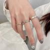 Korean 925 Sterling Silver Non-Fading Open Ring – Elegant High-End Design for Women