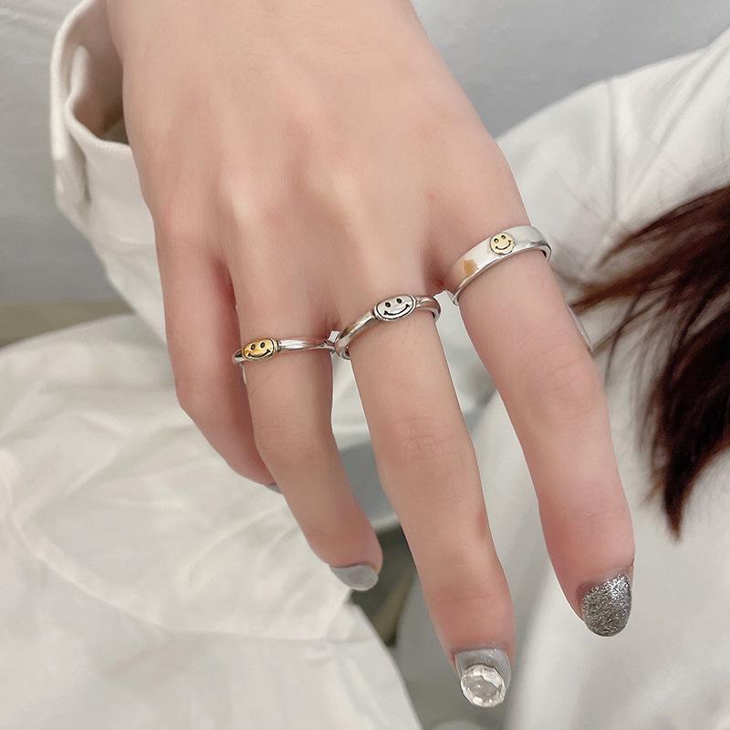 Korean 925 Sterling Silver Non-Fading Open Ring – Elegant High-End Design for Women
