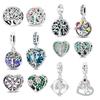 Beautiful 925 Silver Green Tree of Life Charm Fit DIY Bracelet Necklace A Gift Of Salvation That Guides The Way