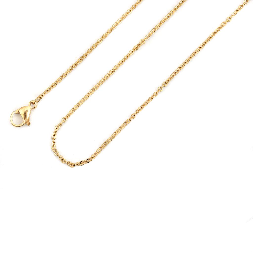 5 Piece 304 Stainless Steel Link Cable Chain Necklace Rose Gold/Silver/Gold Plated For DIY Jewelry Making Findings