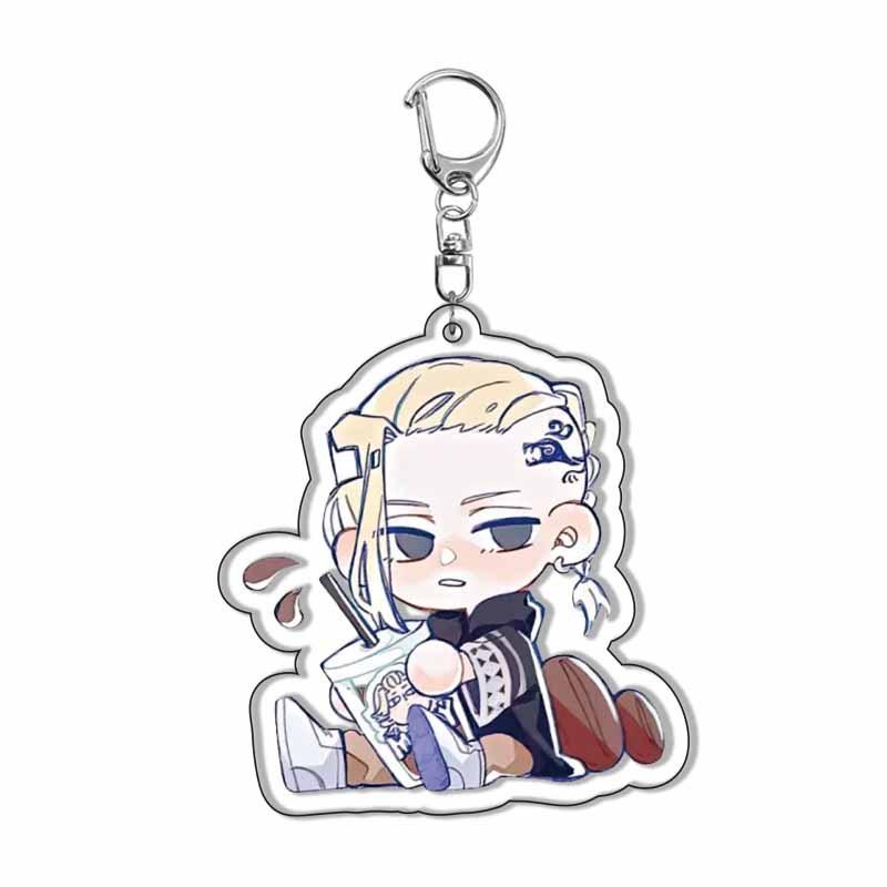 Anime Figure Tokyo Revengers Acrylic Keychain Haitani Original Manjiro Baji Keisuke Draken Cosplay Cute Keyring Fans Gifts New Carry Mini Lightweight