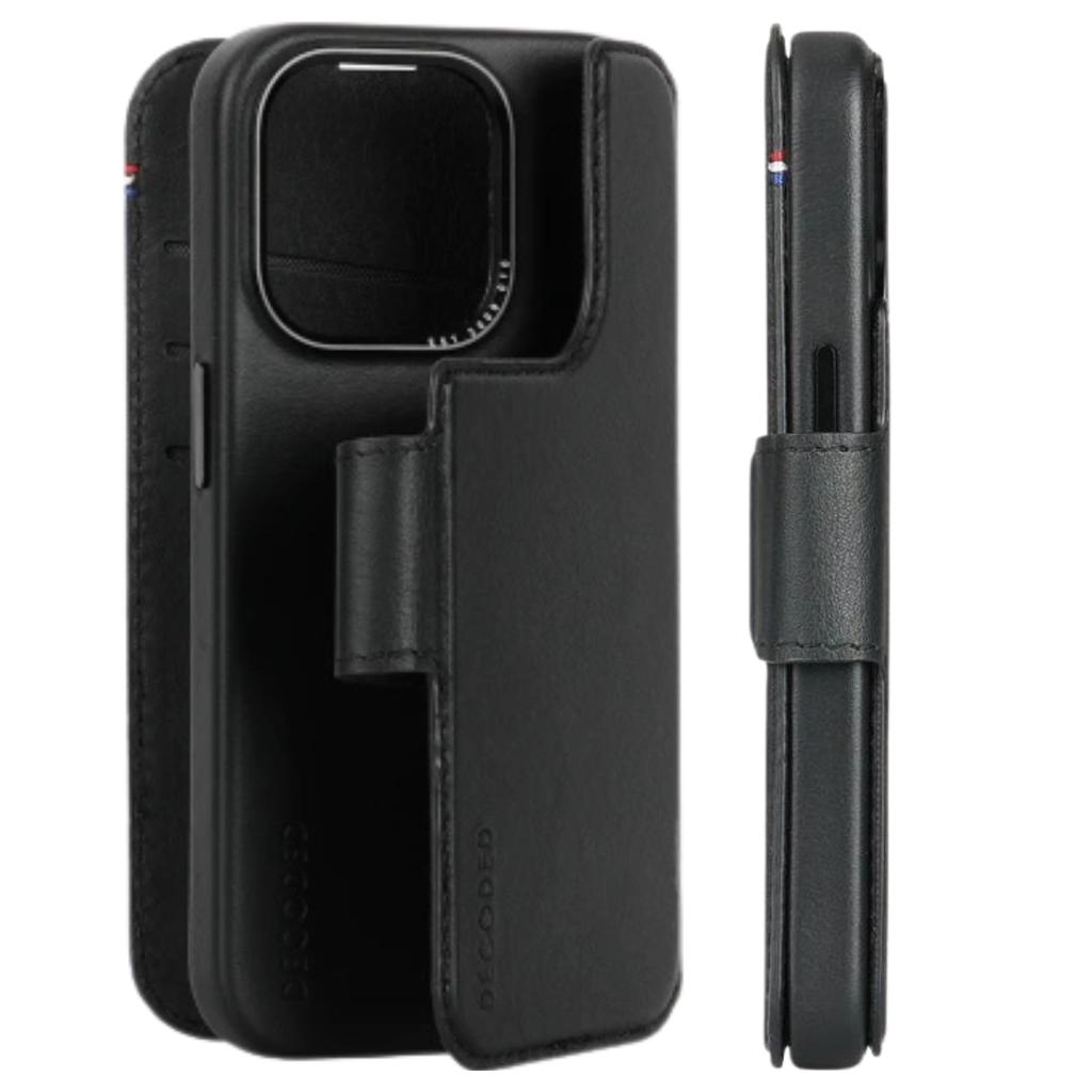 Etui Decoded Detachable Wallet Case Skórzane Z Magsafe Do Iphone 15 Pro Max - Czarne
