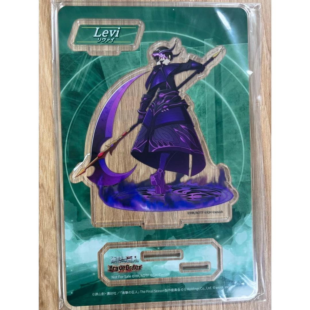 Used Attack on Titan Brave Order Acrylic Stand Levi