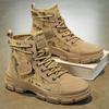 Fashion Men's High-top Boots Fashion Camouflage Boots Outdoor Casual Platform Boot Desert Ankle Boots for Men Hiking Shoes Botas Hombre
