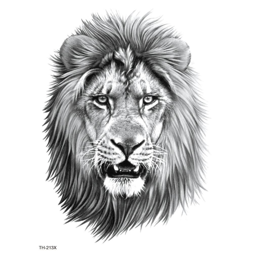 Water Transfer Decals Tiger Lion Wolf Tattoo Stickers Animal Body Art Tattoo  Finger Hand Legs