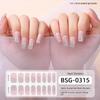 Onion Pink Gradient Explosive Semi-cured Manicure Stickers Pearlescent Purple Gel Nail Stickers