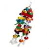 Natural Wooden Large Bird Chew Toy For Medium to Large Parrots With Colorful Cotton Rope For Cage Hanging Bird Climbing Y5GB