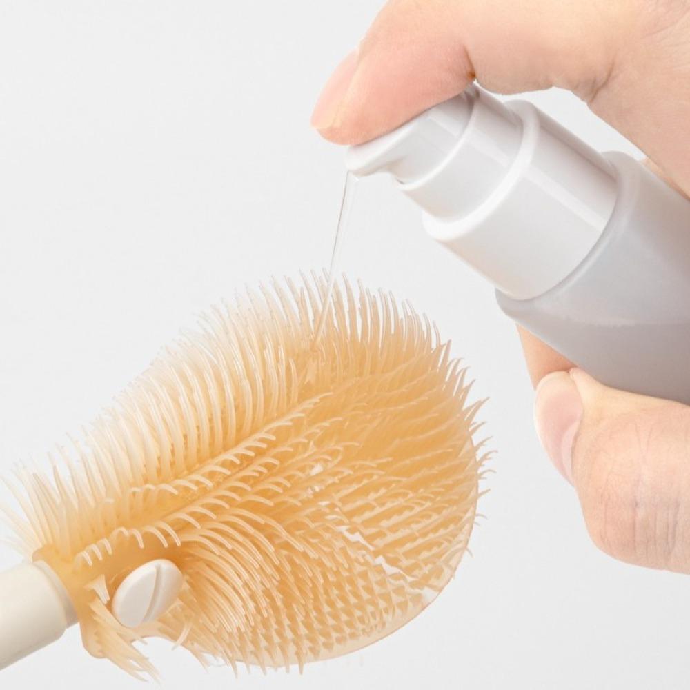 Multipurpose Baby Bottle Cleaner Brush with Box Silicone Bottle Brush Baby Bottle Brush Kit  Home