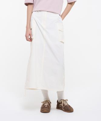 Syupeodeulai Women'S Nylon Pocket Skirt Off-White Sdflkcq42Owh