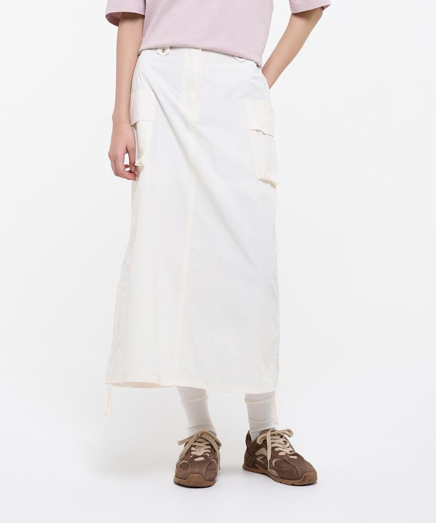 Syupeodeulai Women'S Nylon Pocket Skirt Off-White Sdflkcq42Owh