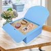 10pcs Gift Boxes with Lids and Ribbon Gift Boxes Blue with Ribbon Bridesmaid Proposal Box Gift Wrap Boxes Party Favors Boxes Storage Box Treat Boxes