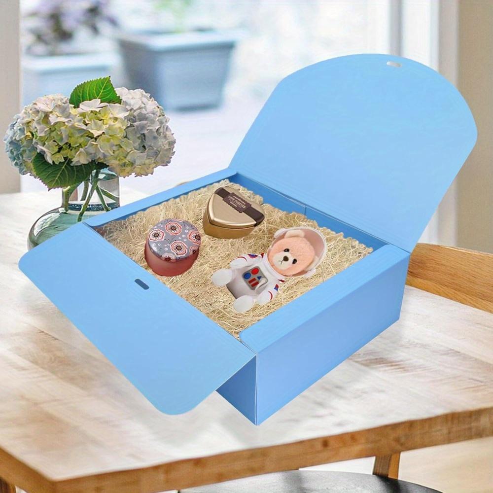 10pcs Gift Boxes with Lids and Ribbon Gift Boxes Blue with Ribbon Bridesmaid Proposal Box Gift Wrap Boxes Party Favors Boxes Storage Box Treat Boxes