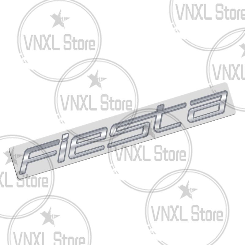 Car-Styling For Ford Fiesta Letter 3D Metal Stickers 3M Adhesive Backing Car Trunk Body Emblem Auto Lettering Decals Accessories