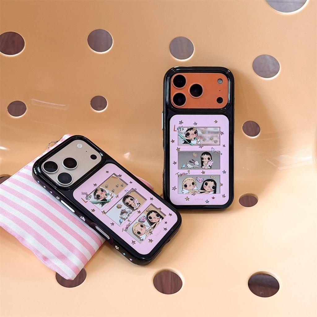 Cartoon Jade iPhone 14/13 Compatible Anti-Fall Full Coverage Phone Case for Apple 17/16/15 Pro Max