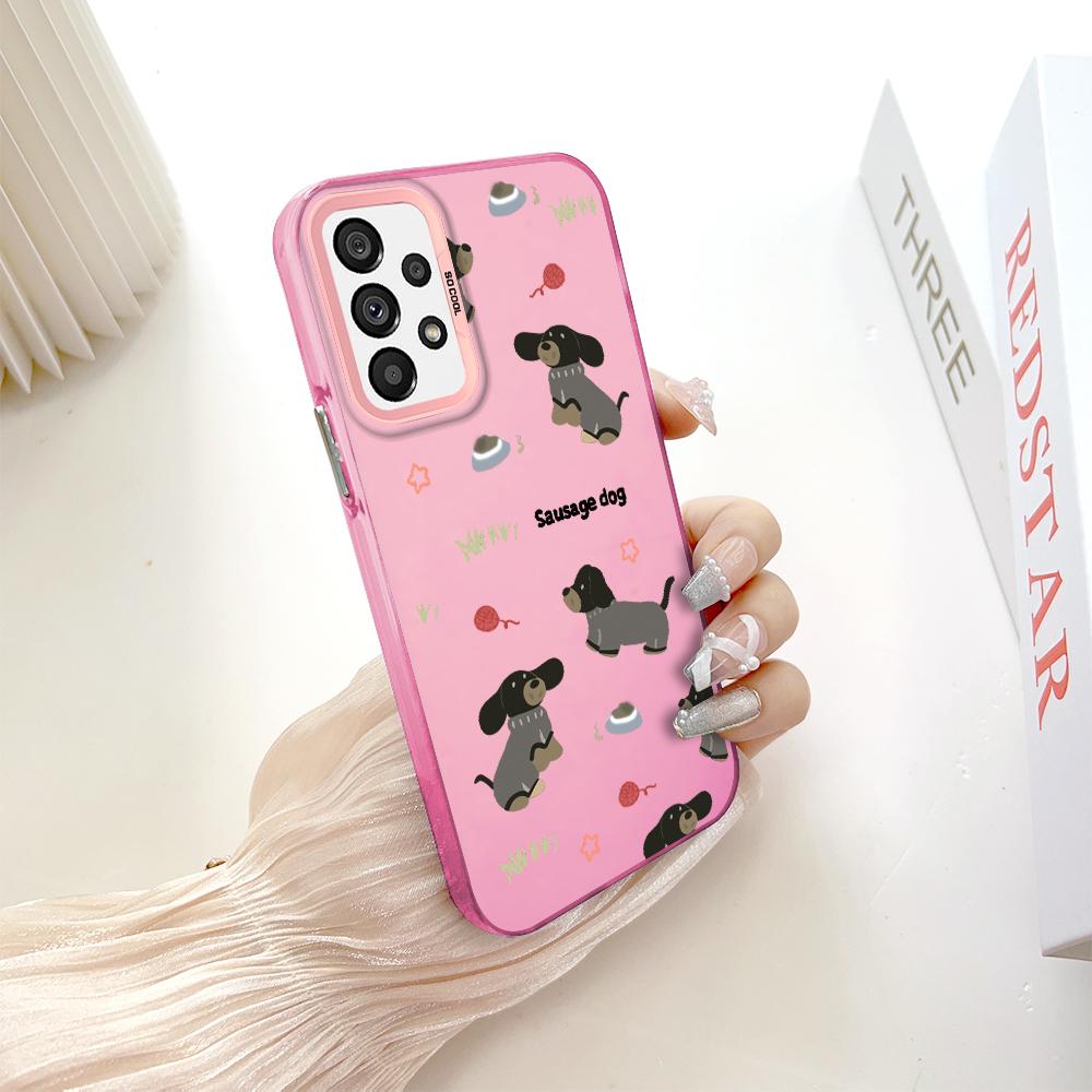 

Окрашенный узор, цветной серебристый, двухсторонний, жесткий, противоударный чехол для телефона Samsung Samsung J5 Prime темно-розовый