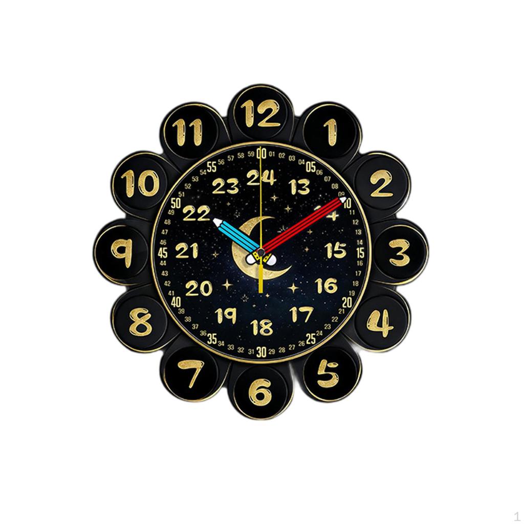 Learning Clock for Kids Analog To Tell Time Teaching Classroom Bedroom