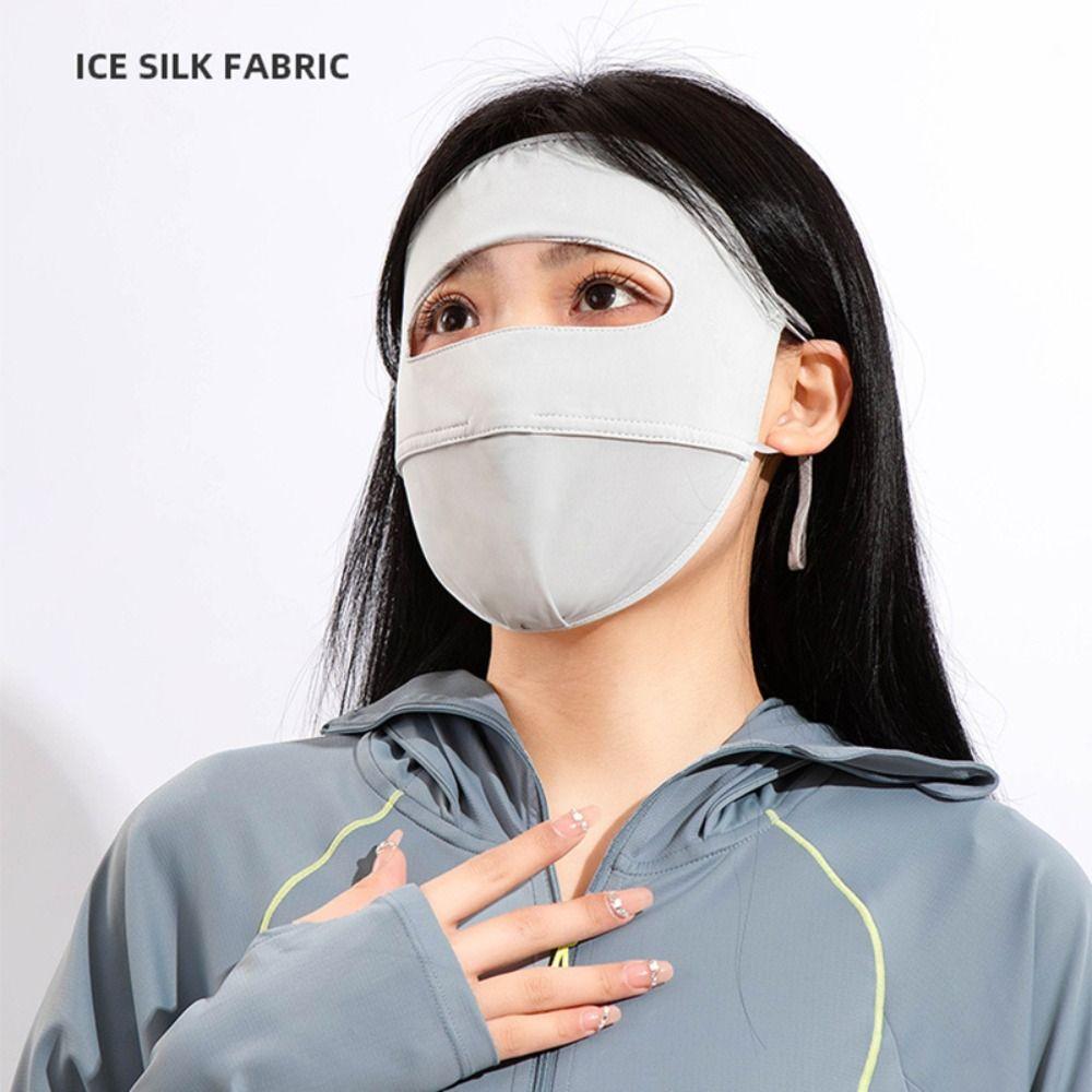 Sunscreen Face Scarf Ice Silk Mask Face Mask Face Gini Mask Elastic Face Cover Fishing