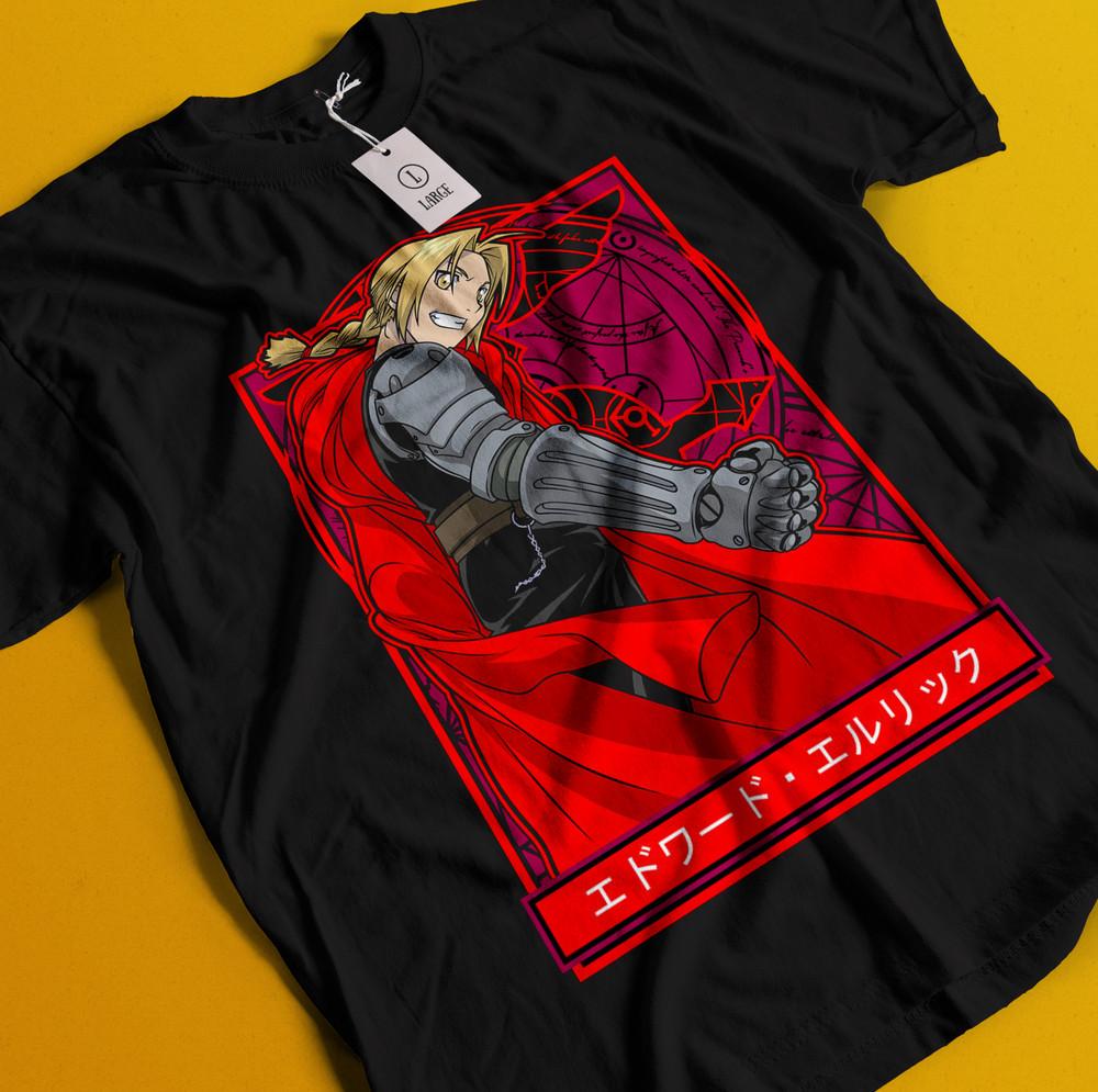 

Футболка Стальной алхимик FMA Братство Эдвард Элрик Альфонс Элрик Футболка XL