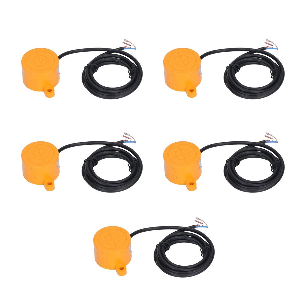 5PCS Circular Proximity Switch Distance Detection Sensor PNP Normally Open 10‑36VDC IP65 Protection