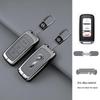 Compatible Dongfeng Fengguang 580 E380 Remote Key Cover: Metal Protective Shell with Leather Wrap for 2016/2017 Models