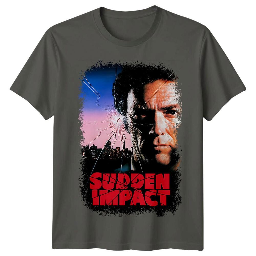 Sudden Impact 1983 Movie Poster Inspired Tshirt Retro 80s Tee Unisex