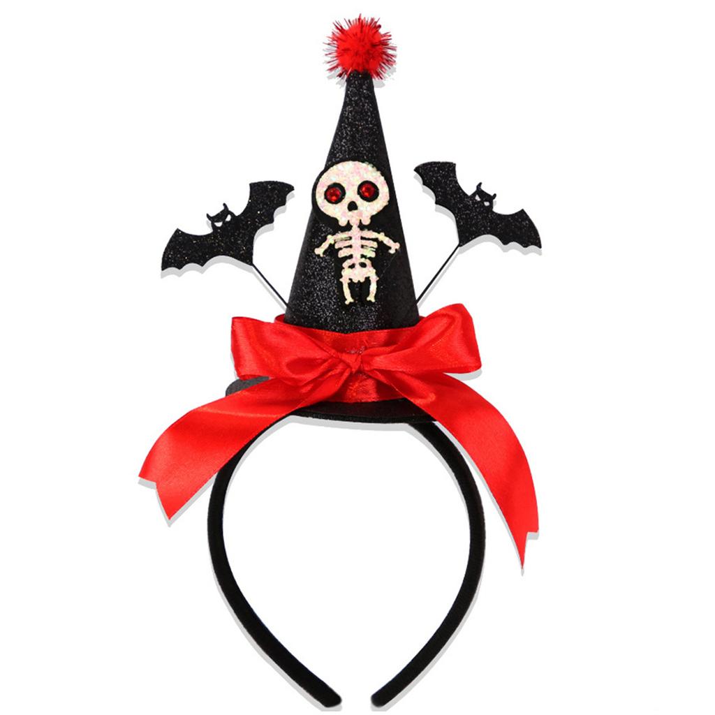 Witch Halloween Headwear Headband Photo Props Party Cosplay Costumes Dancing Party Skeleton Headband Halloween