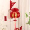 Flocking Spring Festival Lantern Pendant Traditional Fu Character Lantern  New Year Gift