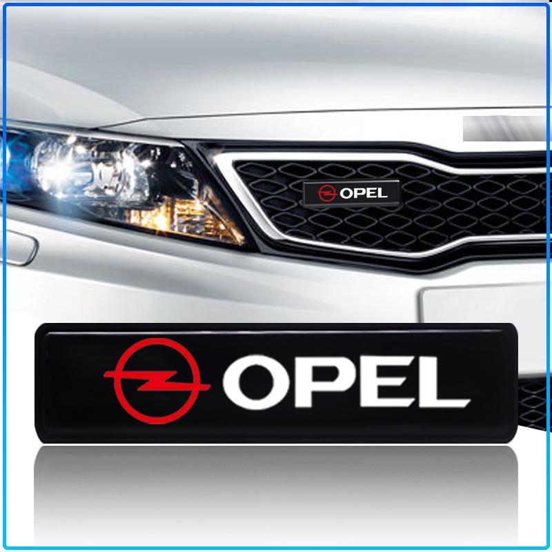1Pcs Car Front Cover Grille Lamp Emblem Decor LED Lightings Styling For Opel Astra H G Corsa Insignia Astra Antara Meriva Zafira Interior