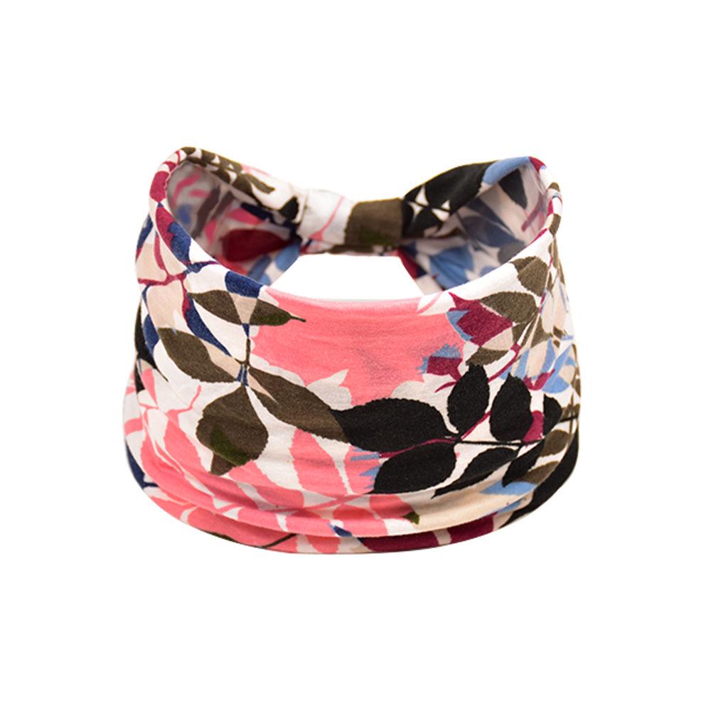 Women's Paisley Sport Yoga Headband - Sweat-Absorbing, Elastic Cotton, Bohemian Style