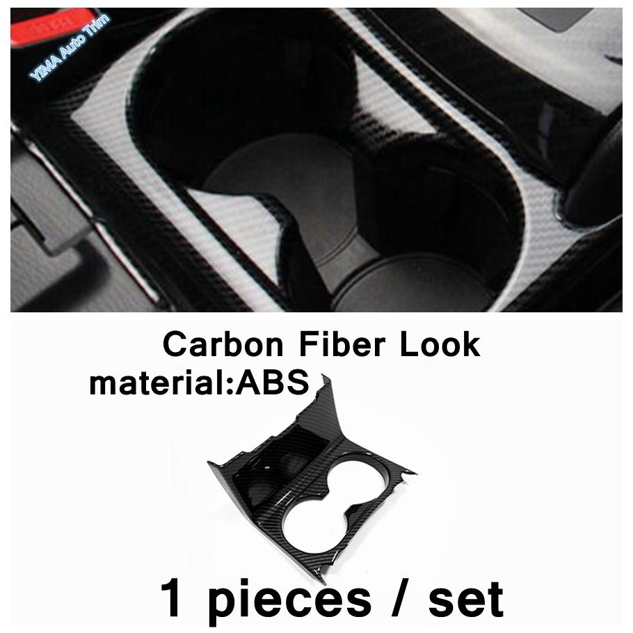 Center Control Stalls Gear Shift / Water Cup Holder Cover Trim For Mazda CX-5 CX5 2017 - 2024 ABS Matte / Carbon Fiber Interior