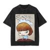 Vintage Washed T-Shirt Yoshimoto Naras Cotton T Shirts  Trendy Cool Tshirt for Man Summer Y2K Classic Casual Tees