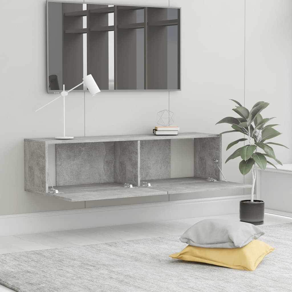 Moderne Wohnzimmer-TV-Bank Seil, hängender dekorativer TV-Schrank, dekorativer Stauraum-Schrank, 120x30x30 cm