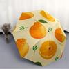 1pc Oranges Citrus Automatic Open/Close Umbrella with One Touch Button,, Windproof Design   Lightweight Portable Umbrella for Women & Men6102