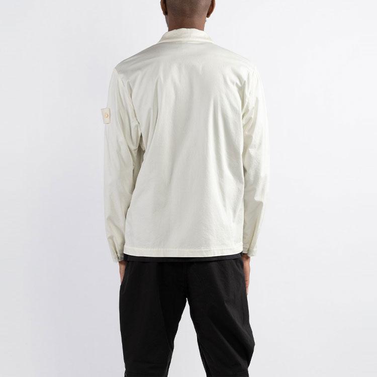 STONE ISLAND Kurtki i Płaszcze Jesień Męskie Białe 7615112F2-V0099