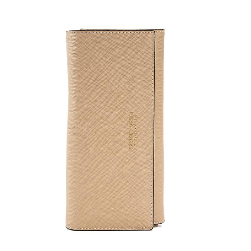 Portafoglio Lungo da Donna Grande Capacità Pelle da Donna Anti-Furto RFID Puro Porta Carte di Credito Elegante Portamonete da Donna