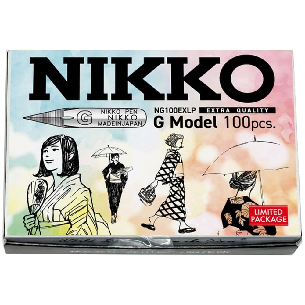 Tachikawa Pin Manufacturing Перо Nikko G-Pen, Премиум Качество, Упаковка 100 штук, Японский узор, NG100EXLP