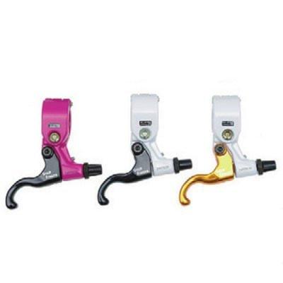 Dia Compe TECH99DS Gold Finger Color Brake Lever 1pc White Side 25.4mm Black/Left (One Only)