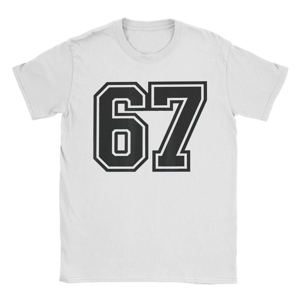 Men Women Fun Six Seven 6 7 Meme T Shirts  Cotton Clothing Funny Short Sleeve Crew Neck Tee Shirt Big Size T-Shirt