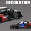 1:32 Mitsubishi Lancer Evolution EVO IX 9 Track Painted Sports Metal Alloy Diecast Model Car Pull Back Hobby Collection Decorate