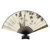 Folding Fan Chinese Style Summer 10inch Ancient Style Fan Men's Silk Cloth 2026 New Model Summer Bamboo Fan Hanfu Portable Fan