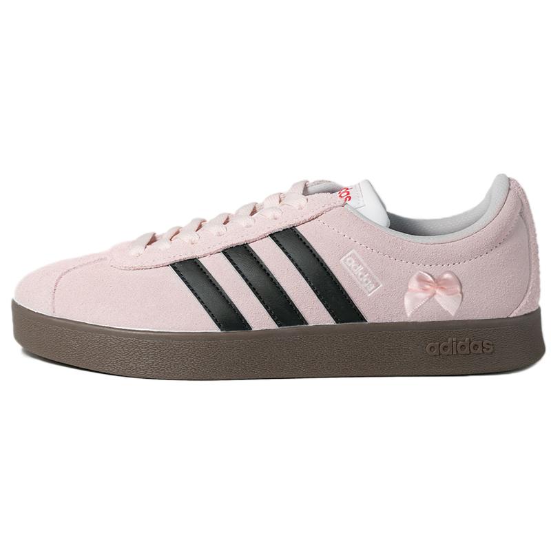 

Adidas VL COURT 2.0 Abrasion Resistant Low top Skateboard Shoes Unisex Black Pink HQ1802(Team562-) 37⅓