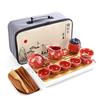 Chinese High Quality Kung Fu Tea Set Ceramic Portable Teapot Set Outdoor Travel Gaiwan Tea Cups of Tea Ceremony Teacup