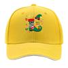 Playful Christmas Elf Boot Graphic Sandwich Baseball Cap Sun Cap Outdoor Workouts Hat